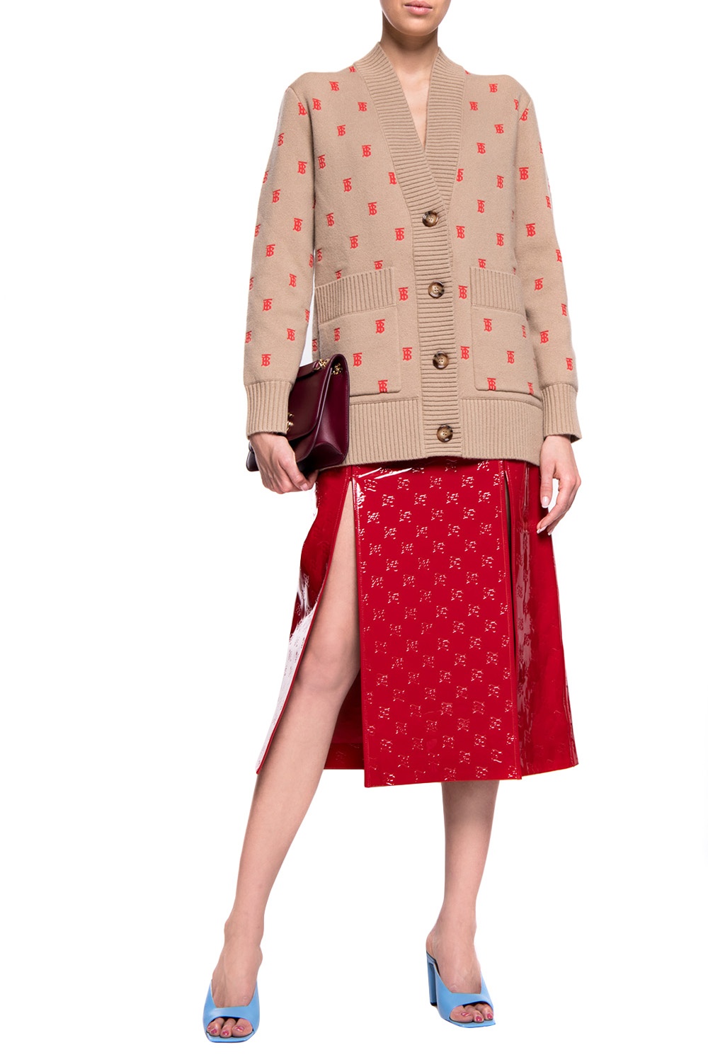 Fendi hotsell red skirt